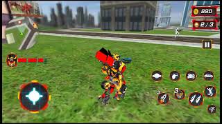 Flying Robot Transform Attack Robot Shooting Games - Android Gameplay