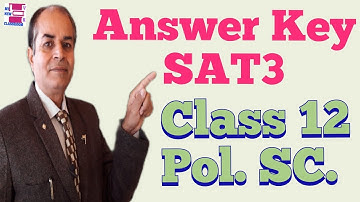 solved question paper political science sat3 class 12 answer key by Vijay Kumar