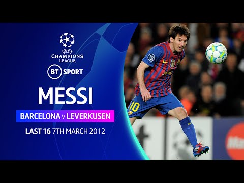 Lionel Messi Barcelona V Bayer Leverkusen 2012 Champions League Classic Displays