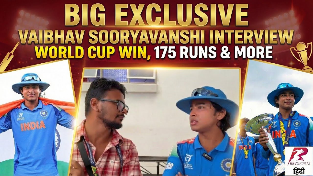 Vaibhav Sooryavanshi Interview after U19 India win WC  -  man of the tournament