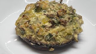 High protein & No carbohydrate Stuffed Mushrooms