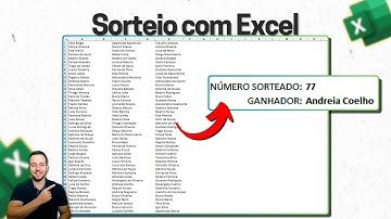 Como fazer Sorteio no Excel | Sortear Número e Nome Aleatório | Planilha Grátis