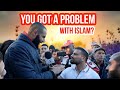 You got a problem with islam mohammed hijab vs zionist  speakers corner  old is gold  hyde park
