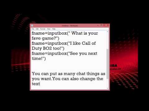 How to - Create A Chatbox Using Notepad