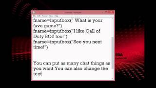 How to - Create A Chatbox Using Notepad