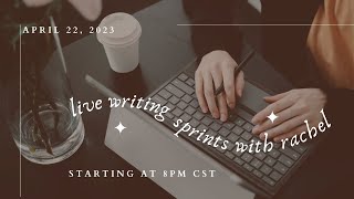 Celebrity Live Writing Sprints (10k day style) w/ Rachel Brookes | April 22 @ 8pm CST Profile
