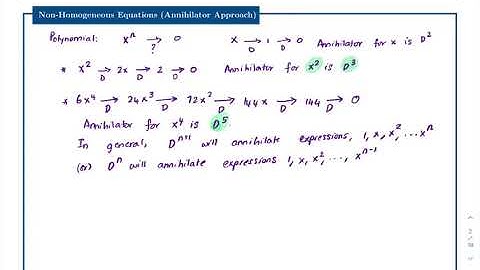 Method of Undetermined Coefficients - Annihilator Approach