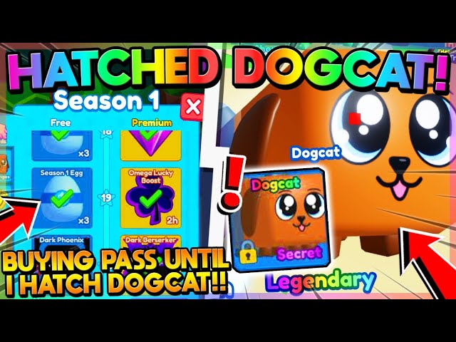 💸BUYING GOLD PASS UNTIL I HATCH *DOGCAT* SECRET!! - Mining
