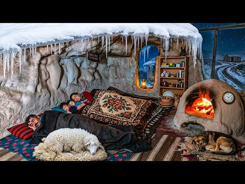 Surviving in the harsh cold of the mountains of Afghanistan, cooking traditional bread and breakfast