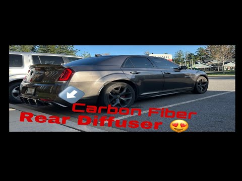Carbon Fiber Hellcat Rear Diffuser install on my Chrysler 300s Hemi