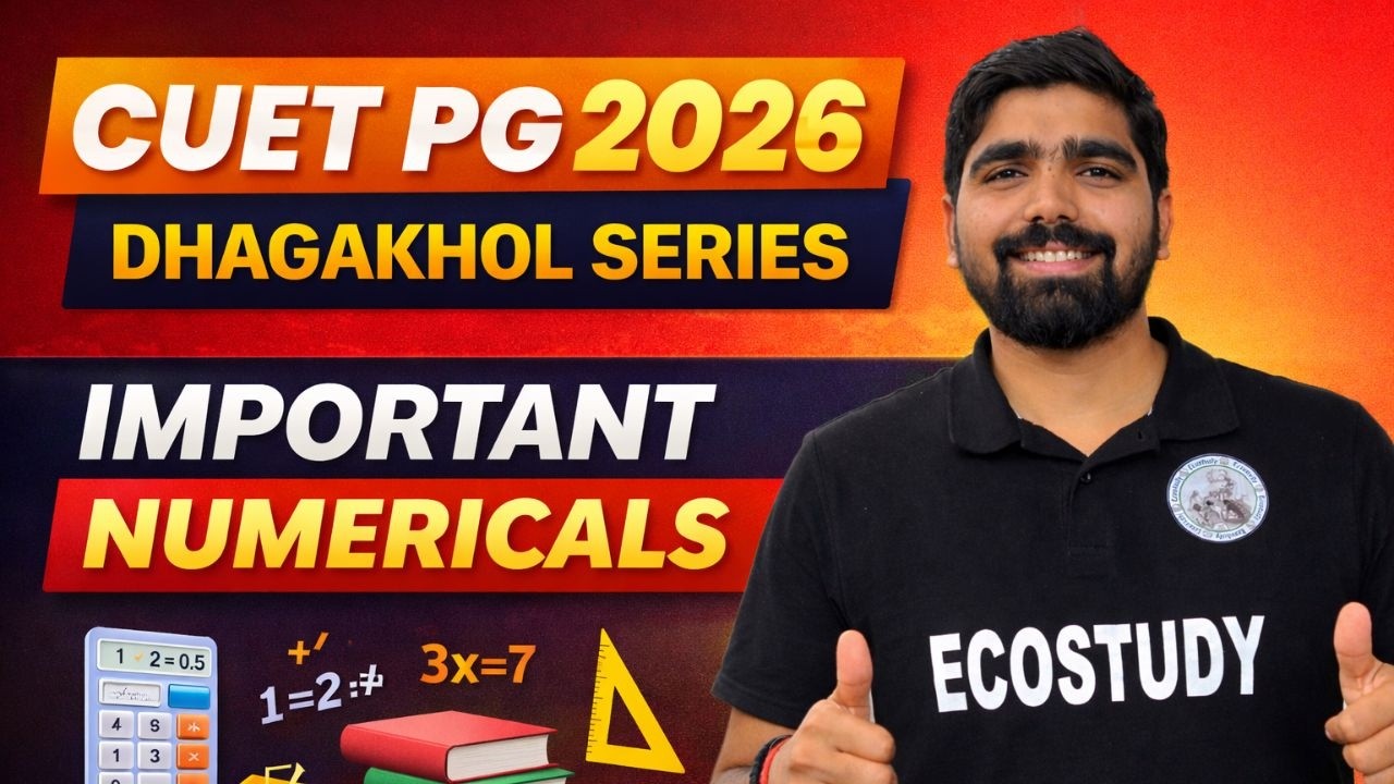 IMPORTANT NUMERICALS | CUET PG 2026 | ECONOMICS | DEPTH ANALYSIS - YouTube