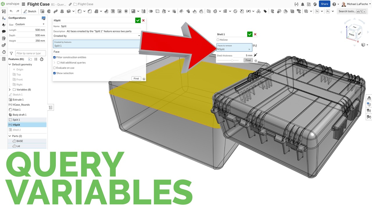 How to use Query Variables in Onshape