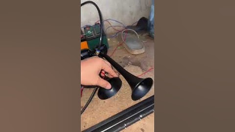 Còi hơi cao cấp 2 loa black 12v 24v, lh 0359053585