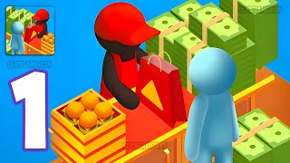 Burger Tycoon Idle Gameplay Walkthrough Part 1 - Tutorial Manage Own Restaurant (Android,iOS) screenshot 1