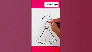 رسم بنت جميلة وسهلة للمبتدئين رسم سهل بالرصاص رسم سهل Shorts رسم 