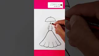 رسم بنت جميلة وسهلة للمبتدئين //رسم سهل بالرصاص رسم_سهل  shorts رسم