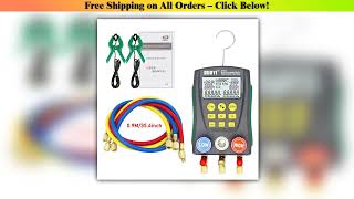 Digital refrigeration pressure gauge air conditioning temperature detector multifunction vacuum pre