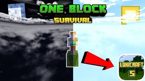 HOW TO DOWNLOAD ONE BLOCK WORLD IN LOKICRAFT 5? 🤫 || One block survival map download link ⬇️