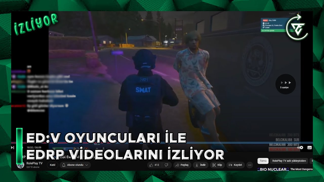 ed:V OYUNCULARI İLE EDRP VİDEOLARINI İzliyor | ZeuSidiouss | Zeu Clips