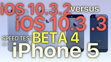 iPhone 5 : iOS 10.3.2 vs iOS 10.3.3 Beta 4 Speed Test (Build 14G5053a) Public Beta 4