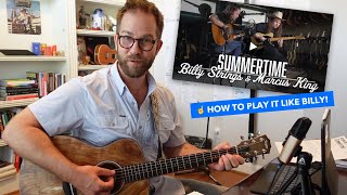 How to play SUMMERTIME like Billy Strings (advanced guitar lesson w intro & verse tab)