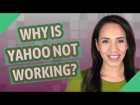 Why is Yahoo not working?