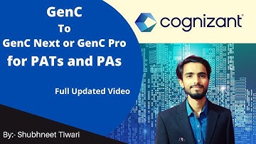 GenC To GenC Next or GenC Pro | For All PATs and PAs | Cognizant Update | @shubhneet_tiwari