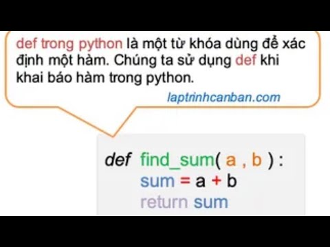 Video: Một lớp trong Python 3 là gì?