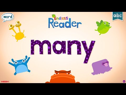 Meet The Word MANY With Endless Reader Boost Your Sight Word Vocabulary 