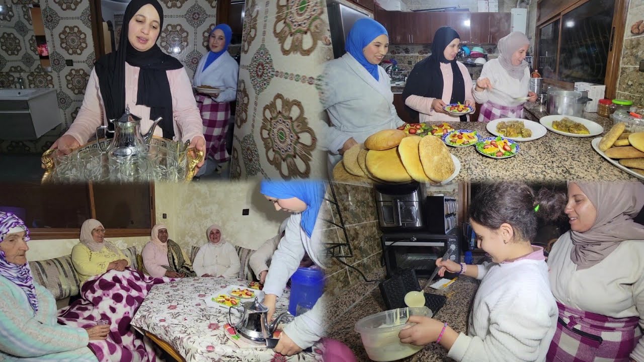 الدار عامرة بالضياف تبارك الله… والعرايسات حمروا الوجه وضيافة مي حليمة خطفات القلوب! 🥰