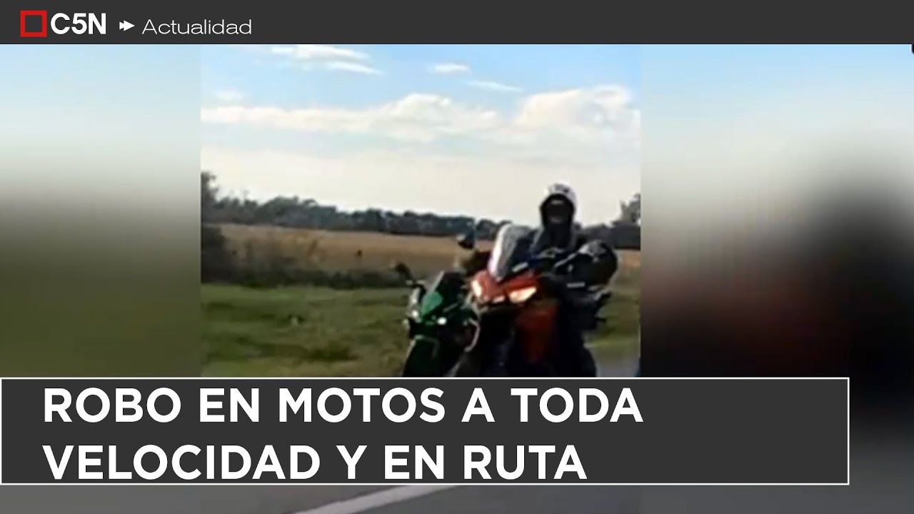 ROBO de MOTOS a TODA VELOCIDAD: ASALTARON a un GRUPO de AMIGOS