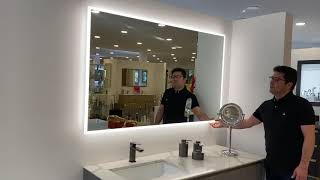 Modern LED 60x36” Milan Vanity Mirror BAT.VAM.MIL.60.36.GL.GLA