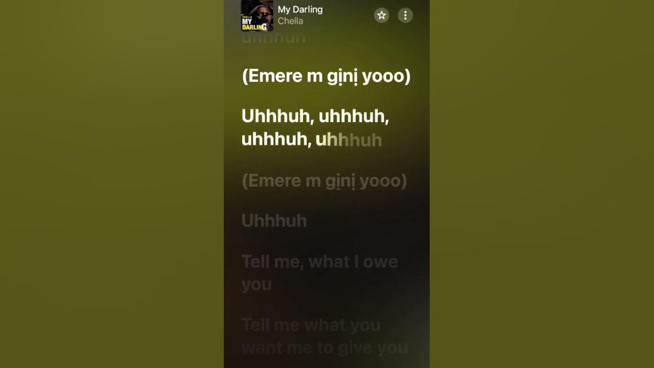 My Darling- Chella #lyrics #mydarling #chella chella