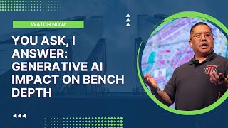 You Ask, I Answer: Generative AI Impact on Bench Depth? by Christopher Penn 41 views 5 days ago 5 minutes, 3 seconds