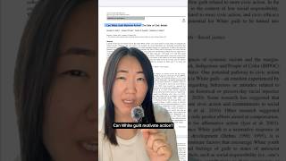 What is white guilt, and can it motivate activism? 🧐 #Racism #Psychology #PhD #Whiteness