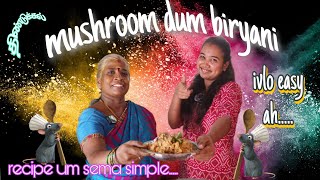 Our home special Mushroom Dum Biryani  Mamiyar Marumagal samayal  Dindigul simple recipe by Our Story's Different 369 views 9 months ago 13 minutes, 47 seconds