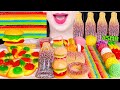 ASMR GUMMY JELLY PARTY *RAINBOW JELLY BELT, GIANT COLA GUMMY, HAMBURGER GUMMY 젤리 파티 먹방 JANE ASMR 제인