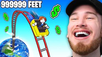 Spending $100,000 ROBUX for the TALLEST ROLLERCOASTER in Roblox