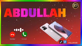 Abdullah name ringtone _ beautiful female voice ringtone | Abdullah ringtone _ Pakistani #kingzon