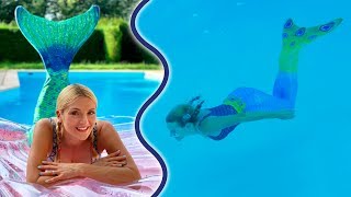 Mes Queues de Sirènes Girly dans la Piscine 🧜♀️ | Sophie Fantasy