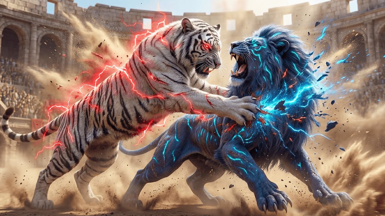 Legend White Tiger vs Alien Lion | Battle to the Death to Save Earth 🐯🌍 👽 Who Wins?