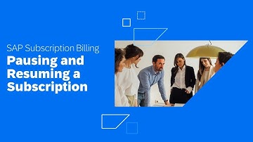 Pausing and Resuming a Subscription in SAP Subscription Billing | Demo