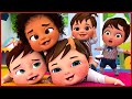 5 Little Babies Song, 10 Little Dinos, Wheels on the Bus + MORE Baby Song Mix by Banana Cartoon [HD]