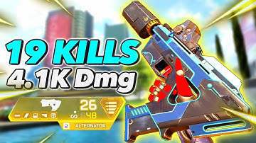 The best SMG in Apex Legends! Alternator ONLY 19 kills, 4.1k damage.