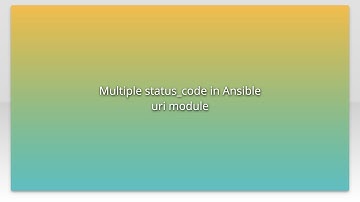 Multiple status_code in Ansible uri module
