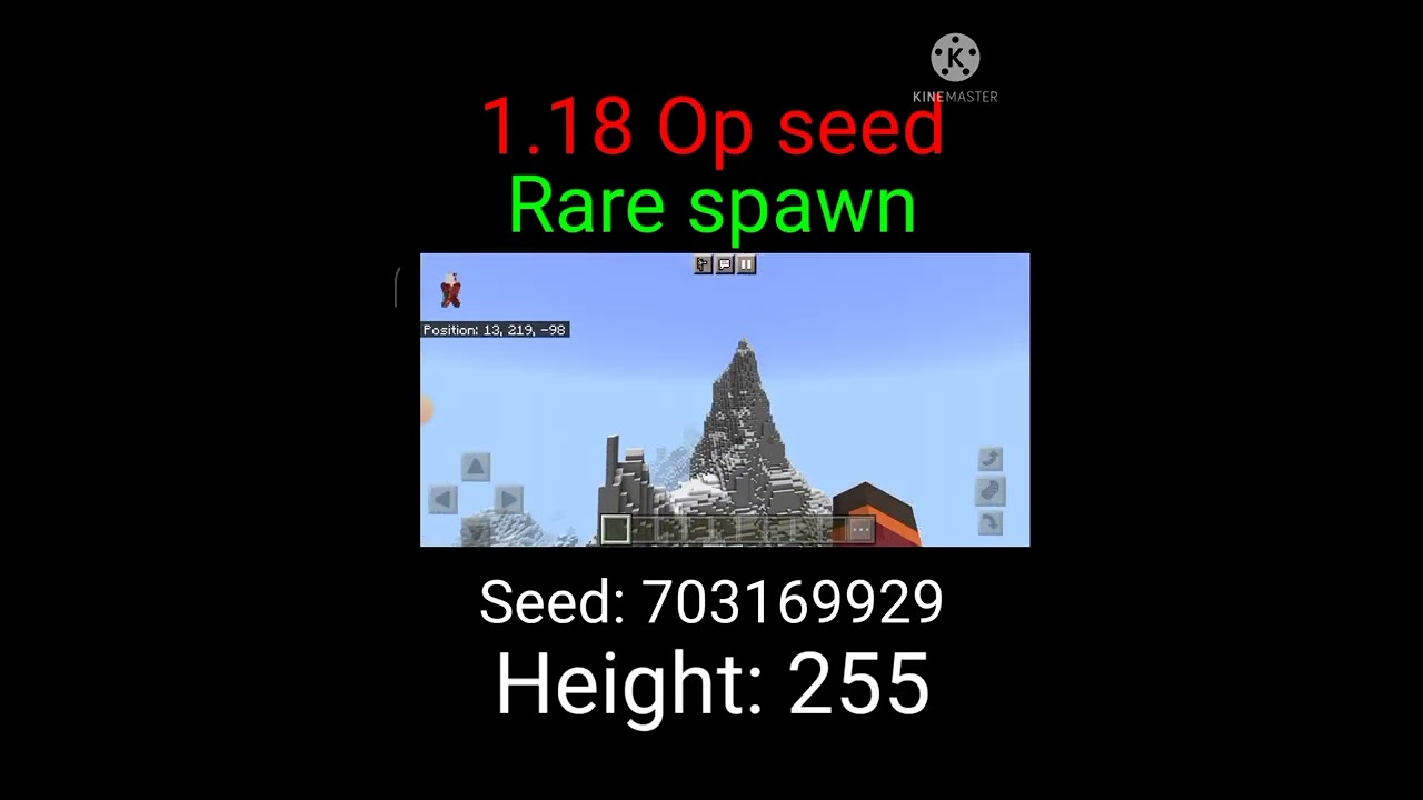 1.18 op mountain seed 😯 near spawn point Minecraft gameplay