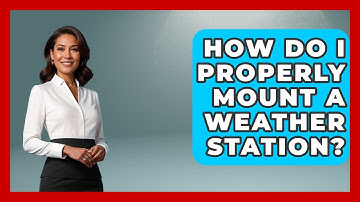 How Do I Properly Mount A Weather Station? - Weather Watchdog