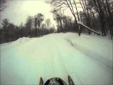 Old Forge Snowmobile Trail Report