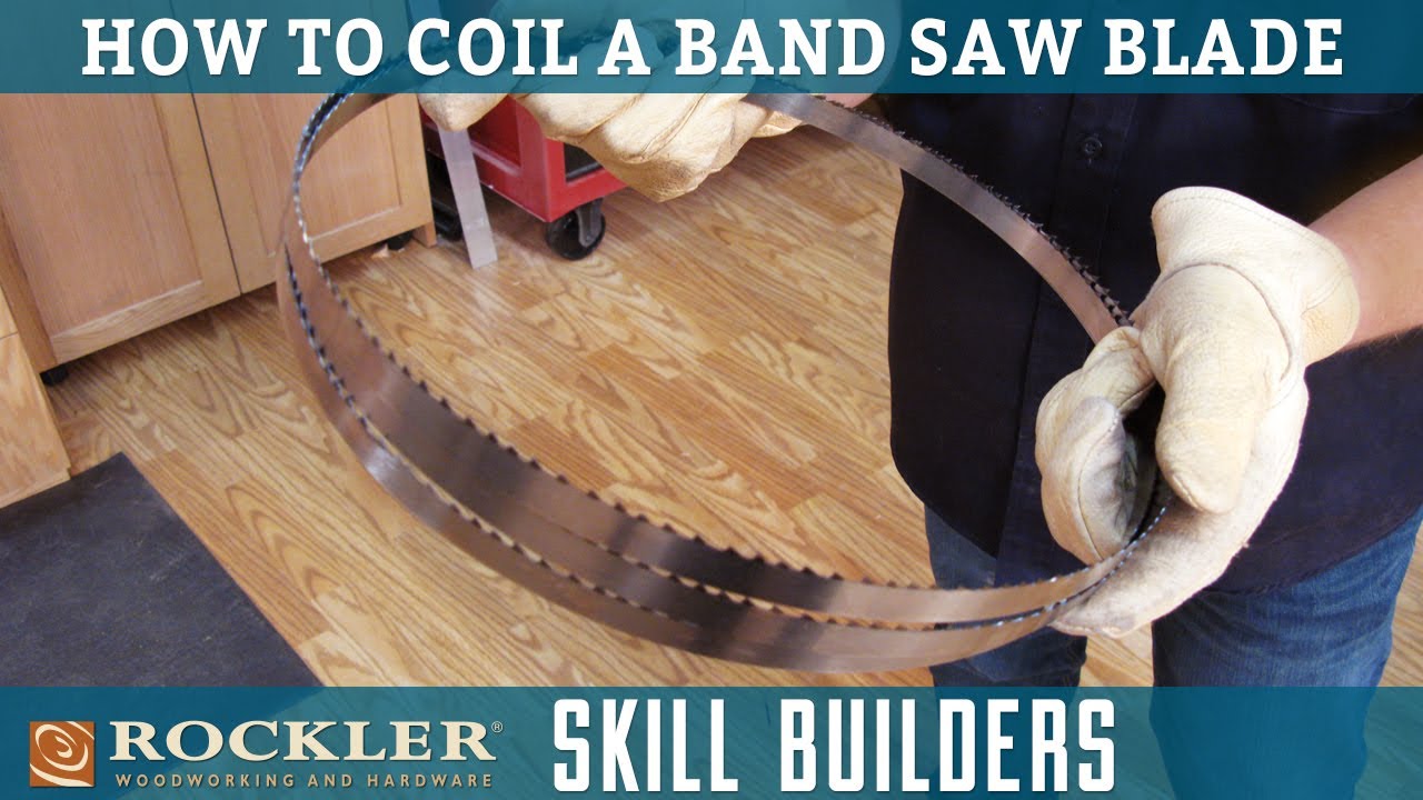 How to Coil and Band Saw Blades | Rockler Skill Builders - YouTube