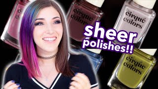 Cirque Colors Glazed Nail Polish Collection - Sheer Jellies Review || KELLI MARISSA